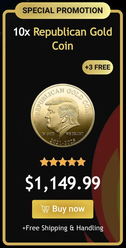 trump gold coin